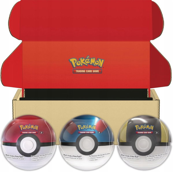 Pokemon : Zestaw pudełek Poke Ball - same pokebolle