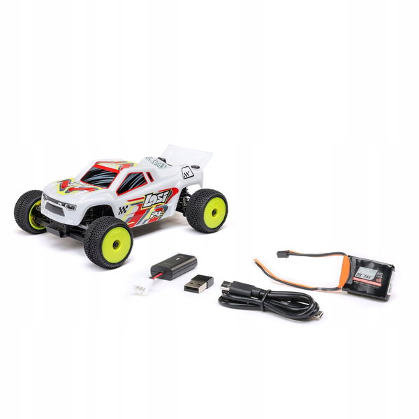 Ferngesteuerter Truck LOSI Micro-T 1 28 WeiB 2WD RTR mit Akku und Ladegerat