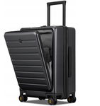 Level8 Walizka twarda średnia poliwęglan (polikarbonat) BLACK 35 l