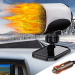 Ogrzewacz Samochodowy 12V 120W 2w1 Odmrażacz Szyb Obrotowy 360°