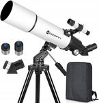 Teleskop 80mm 600mm refraktor + plecak | dla dorosłych i dzieci