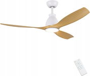 Nowy Wentylator Sufitowy 132 cm, LED, Cichy, Pilot, 3 Łopatki, DC