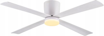 Newday Wentylator Sufitowy 122 cm, LED, Cichy, Pilot, 6 Biegów, DC