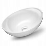 Umywalka Nablatowa owalna VMbathrooms 41 cm biały