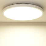Płaska lampa LED sufitowa 24W IP44 Ø22cm Zemty - neutralna biel