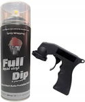 Czarny spray winylowy Full Dip 400 ml + adapter - matowy efekt
