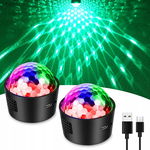 MINI KULA DISCO PROJEKTOR DYSKOTEKOWY LED USB LAMPKA GB