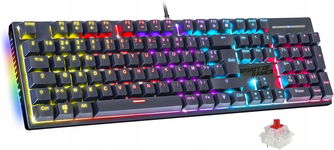 Spirit Of Gamer XPERT K250 Klawiatura Mechaniczna RGB Red Switch AZERTY