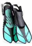 CAPAS Płetwy do Snorkelingu i Pływania Krótkie Regulowane Uniwersalne 36-41