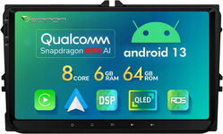 Eonon VWA12S 9" Android 13 Radio VW Skoda Seat CarPlay GPS 6+64GB