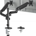 ELIVED EV6032 Podwójny Uchwyt Monitora Sprężyna Gazowa 2x32" VESA