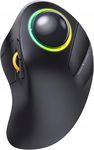 ProtoArc EM03 Mysz Trackball Bezprzewodowa RGB Ergonomiczna Kula Czarna