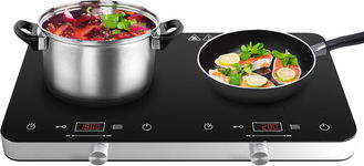 COOKTRON Płyta Indukcyjna Podwójna 3500W Dotyk/Przycisk Timer FS-IRC112