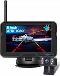 Jansite Bezprzewodowa Kamera Cofania AHD 1080P 5" Monitor LED IP69 170° DIY