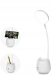 URAQT Lampa Biurkowa LED, Pojemnik na Długopis, Uchwyt Telefon, USB