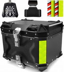 VOKKA Topcase Motocykl, 45L Wodoodporny Kufer Na Skuter, z Zamkiem, Oparcie