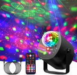 Lampa Dyskotekowa LED 32 Wzory 6 Kolorów Tła Automatyczny Tryb