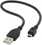 Kabel mini USB Gembird CCP-USB2-AM5P-1 czarny 0,3m