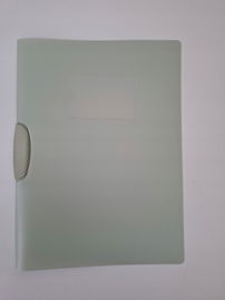 TECZKA NA DOKUMENTY miętowa Skoroszyt zaciskowy z klipsem A4