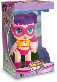 Super urocza mini lalka – Sisi, przegubowa lalka 12 cm ze strojem superbohatera
