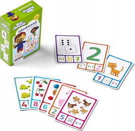 Gra planszowa ROM POMPOM nauka liczenia dla przedszkolaków