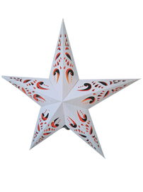 Świecąca gwiazda 3D biała 60 cm WYSOKA ozdoba świąteczna