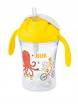 Kubek dla dzieci NUK 230 ml żółty NIEKAPEK ZE SŁOMKĄ BIDON
