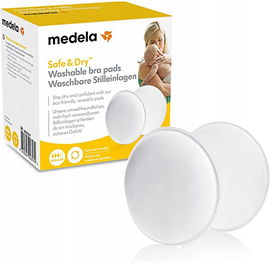 Wkładki wielorazowe Medela biały 4 szt. safe & dry