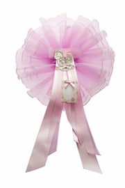 Mareli Kokarda różowa baby shower narodziny urodziny girlanda ozdoba