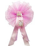 Mareli KOKARDA RÓŻOWA 25 X 45Cm ozdoba przyjęcie baby shower