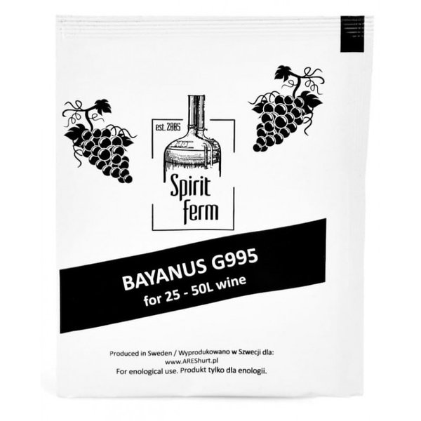 Drożdże SpiritFerm Bayanus G-995 10g na 25-50L wina