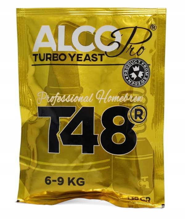 Drożdże Gorzelnicze AlcoPRO T48 TURBO, 9KG, 21.5%, 135G