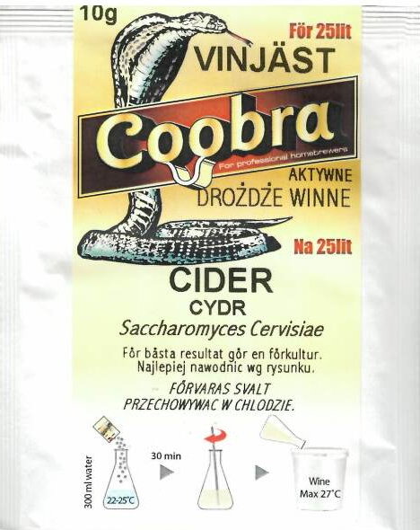 Drożdże aktywne COOBRA CIDER 10g