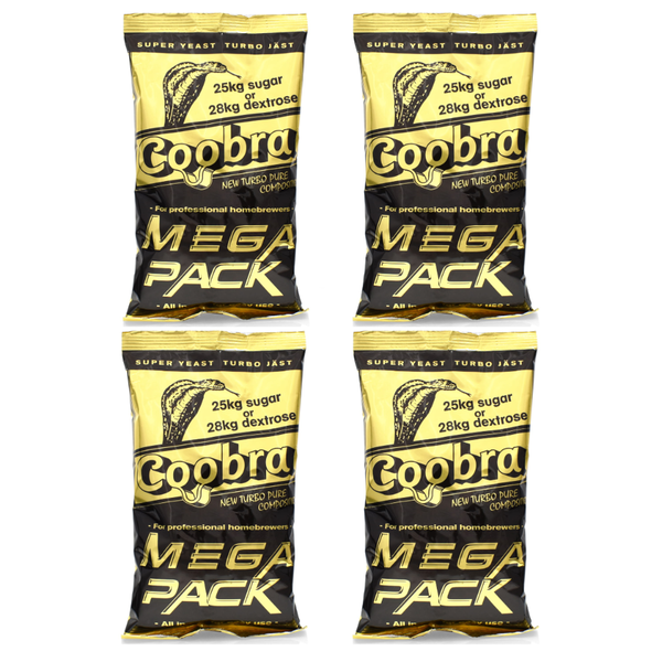 Drożdże Gorzelnicze COOBRA MegaPack na 100L 4szt.