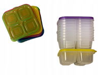 10 X PLASTIKOWYCH POJEMNIKÓW DO PRZECHOWYWANIA ŻYWNOŚCI
