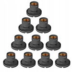 10X GNIAZDEK DO LAMP E27 UNIWERSALNY PŁASKI ADAPTER DO OZDOBY DEKORACJI
