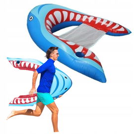 Leżak Dmuchany Basenowy Ponton Xl Z Oparciem I Uchwytem Na Napój 134cm