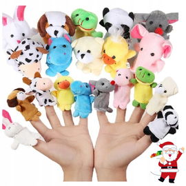 Kukiełki Pacynki na Palce Maskotki 10 Sztuk Małe Zoo - Zabawa dla Dzieci