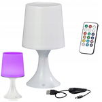 Lampka Nocna LED RGB 26cm z Pilotem Timerem Stylowa Dekoracja 12 Kolorow