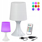 Lampka Nocna LED RGB 26cm z Pilotem Timerem Stylowa Dekoracja Do Wnętrza