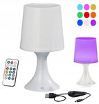 Lampka Nocna LED RGB 26cm z Pilotem oraz Timerem Stylowa Dekoracja Wnętrza