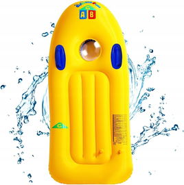 Nadmuchiwana Deska Surfingowa do plywania 113x51 Cm Żółta Z Uchwytami