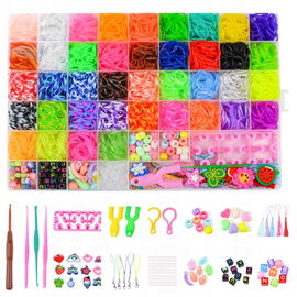 Gumki Zestaw do Robienia bransoletek gumek do plecenia bransoletek 5800 szt