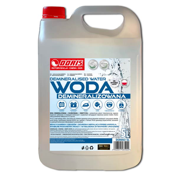 DORIS Woda demineralizowana 5L 
