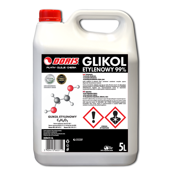 DORIS Glikol etylenowy MEG 99% 5L 