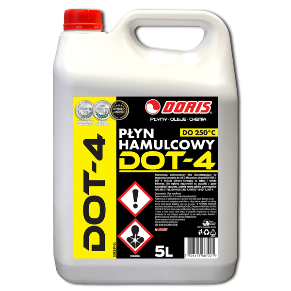 DORIS DOT-4 Płyn hamulcowy 5L 