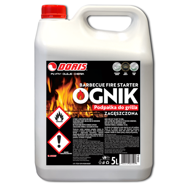 DORIS Ognik Podpałka alkoholowa zagęszczona 5L 