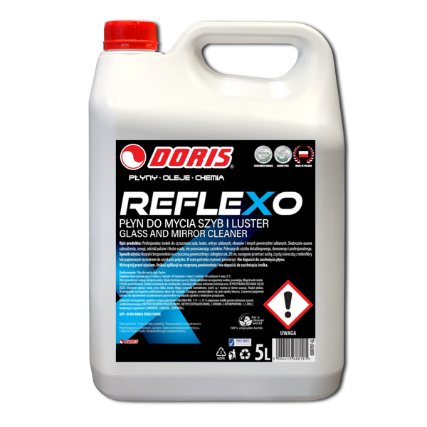 DORIS Reflexo Płyn do mycia szyb i luster 5L 
