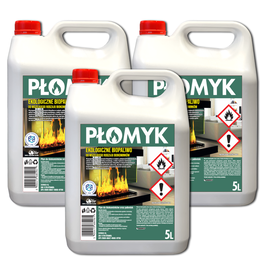 DORIS Płomyk Biopaliwo do kominków 15L Zestaw 3szt x 5L
