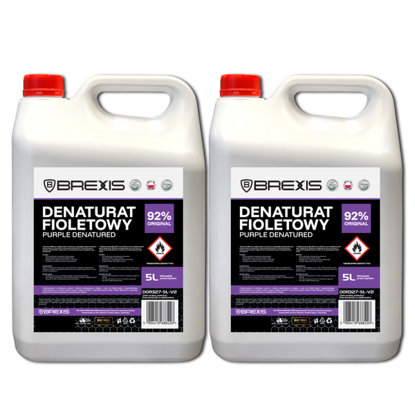BREXIS Denaturat 92% fioletowy 10L Zestaw 2szt x 5L
